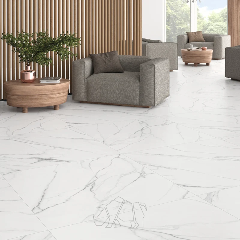 pavimento gran formato marmol blanco 