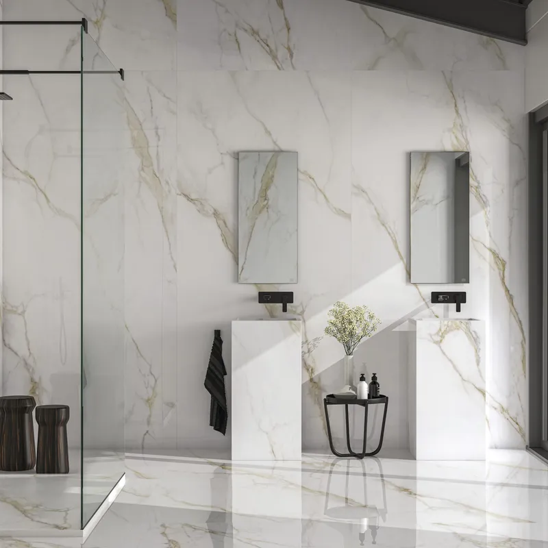 porcelanato 120x260 suelo del baño